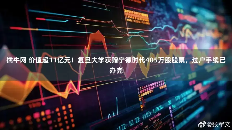 擒牛网 价值超11亿元！复旦大学获赠宁德时代405万股股票，过户手续已办完