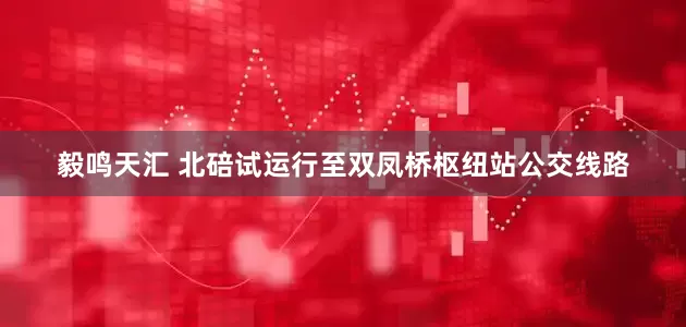 毅鸣天汇 北碚试运行至双凤桥枢纽站公交线路